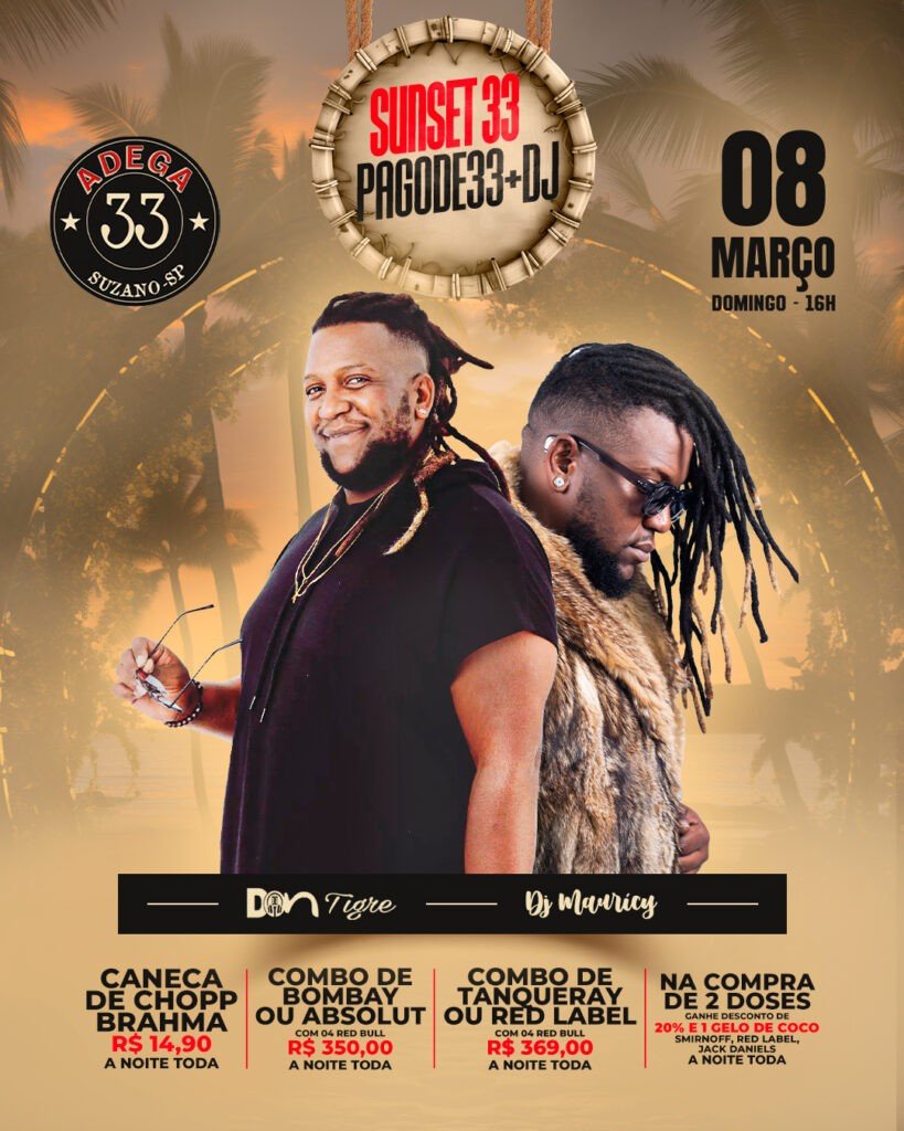DOMINGO SUNSET ADEGA 33 SUZANO