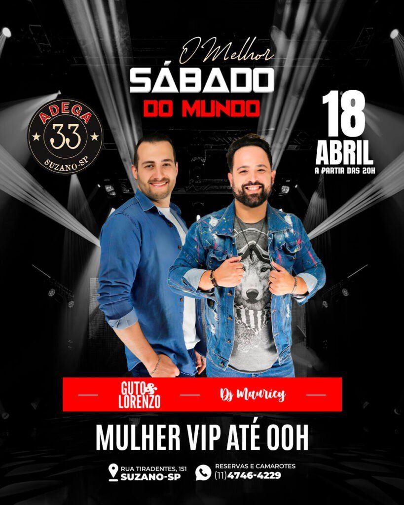 ADEGA 33 SUZANO SÁBADO